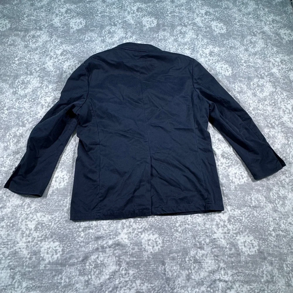 Polo Ralph Lauren Sport Coat Mens XXL Navy Blue Cotton Twill 3-Button Blazer
